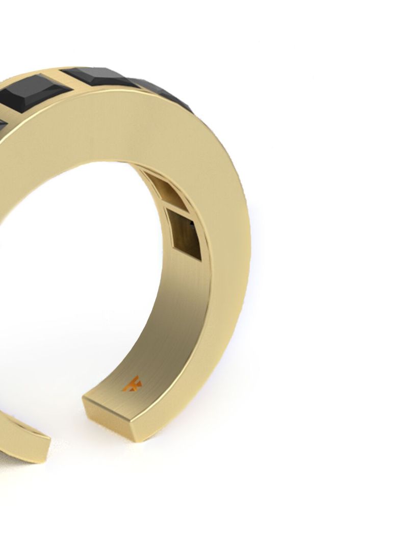 9k Yellow Gold Onyx Ring