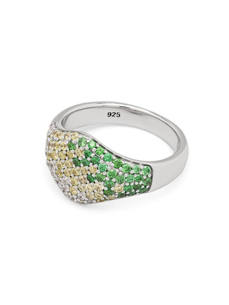 Sterling Silver Cocktail Diamond Ring