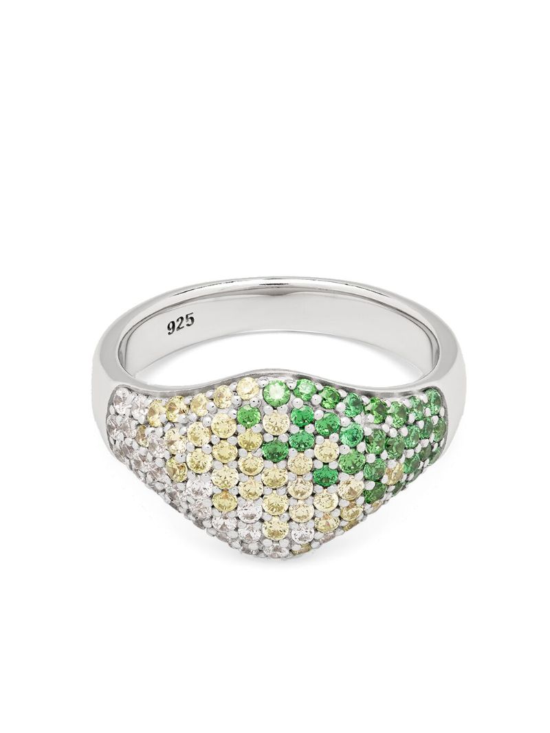 Sterling Silver Cocktail Diamond Ring