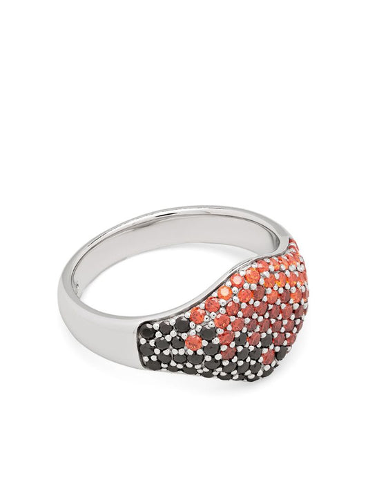 Sterling Silver Cocktail Sunset Ring