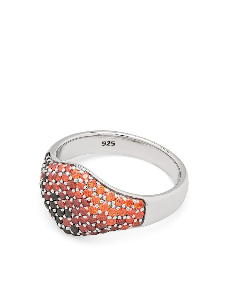 Sterling Silver Cocktail Sunset Ring