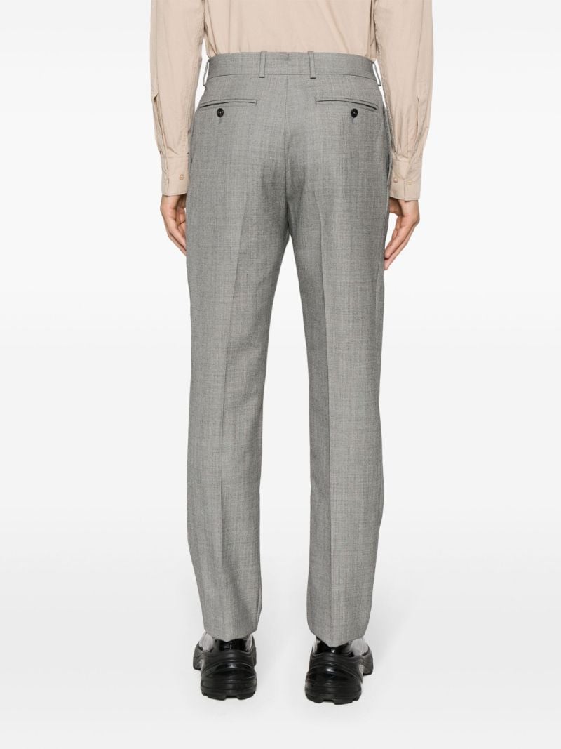 Grey Wool Tailored Trousers