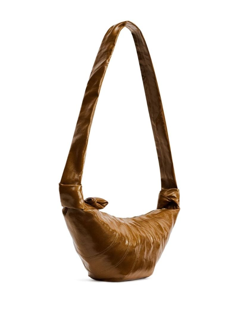 Brown Medium Croissant Shoulder Bag