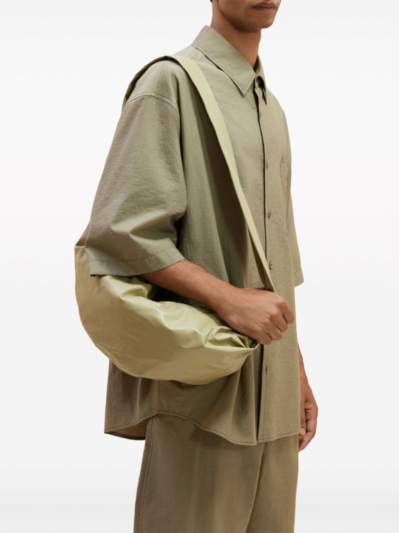 Neutral Medium Soft Croissant Shoulder Bag
