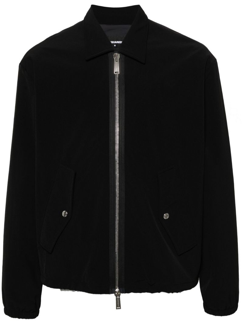 Black Padded Bomber Jacket