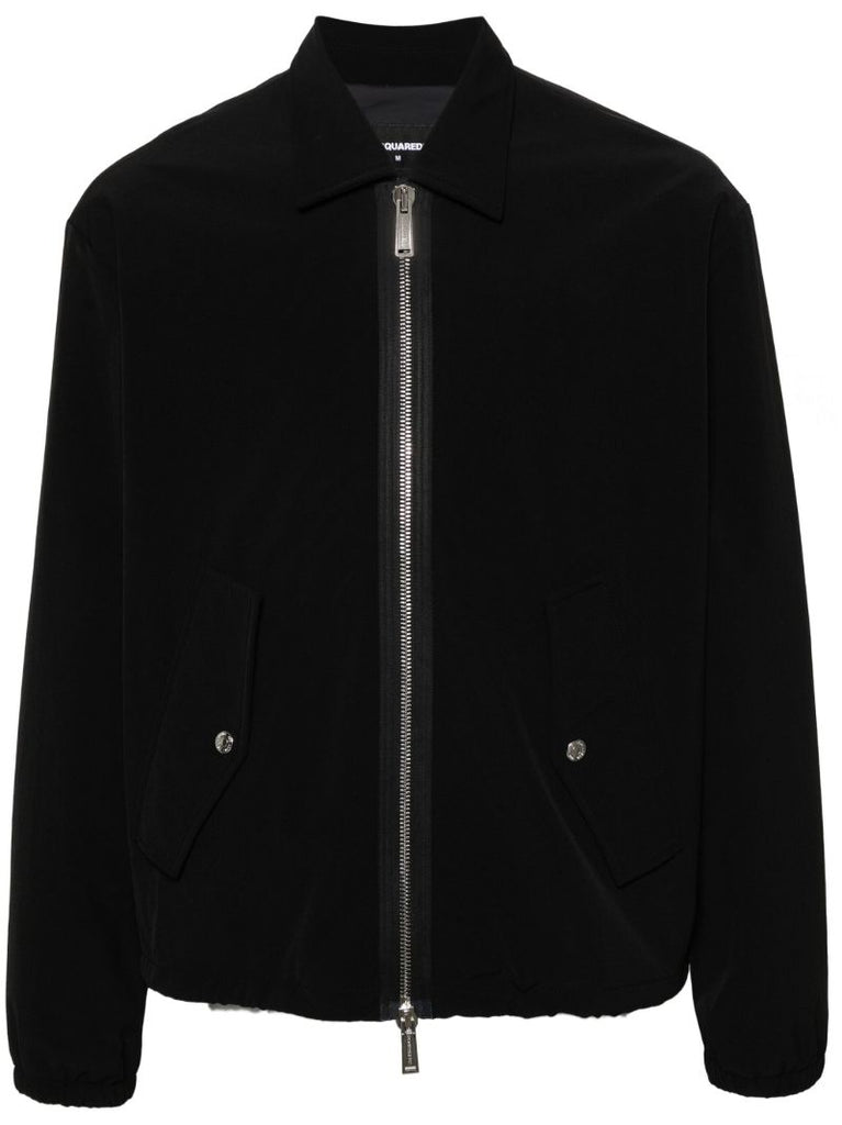 Black Padded Bomber Jacket