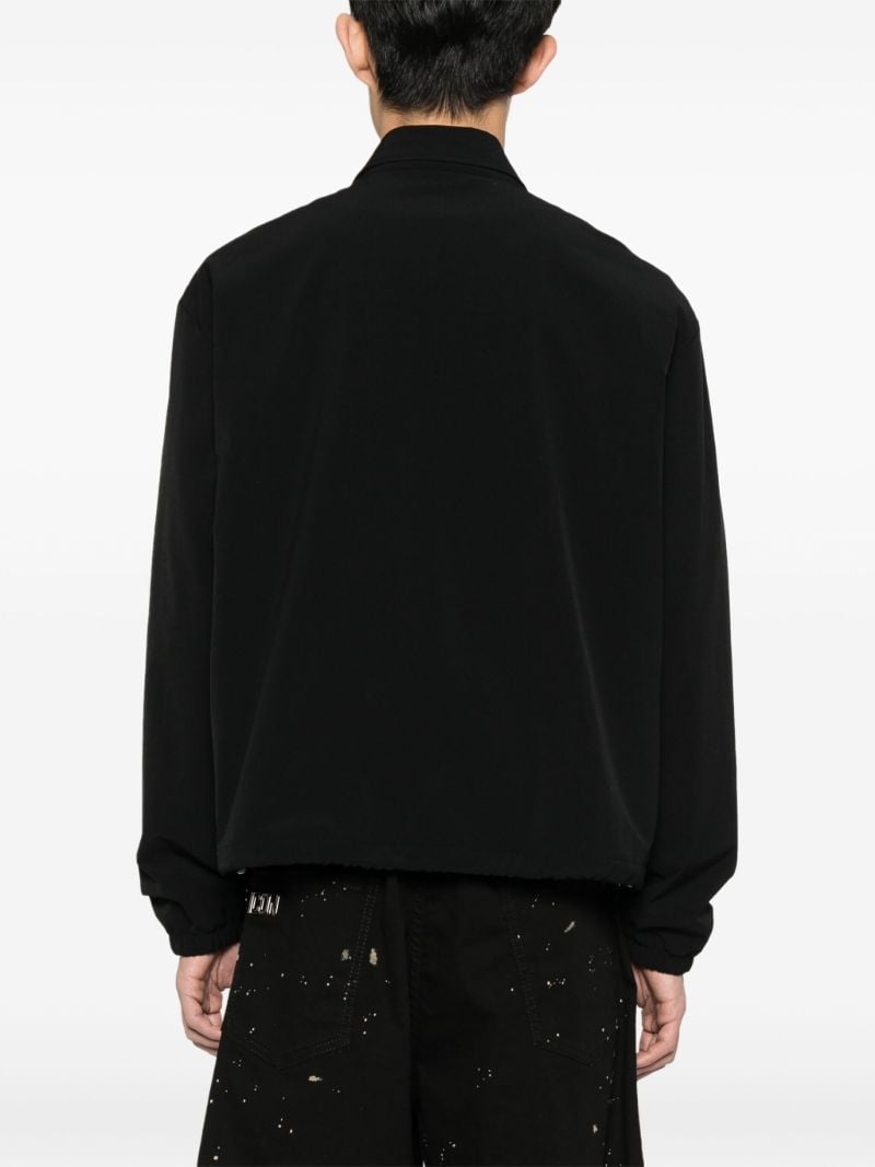 Black Padded Bomber Jacket
