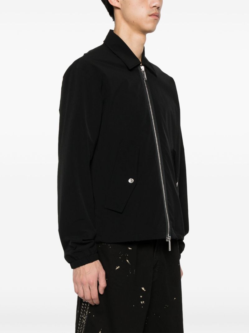 Black Padded Bomber Jacket