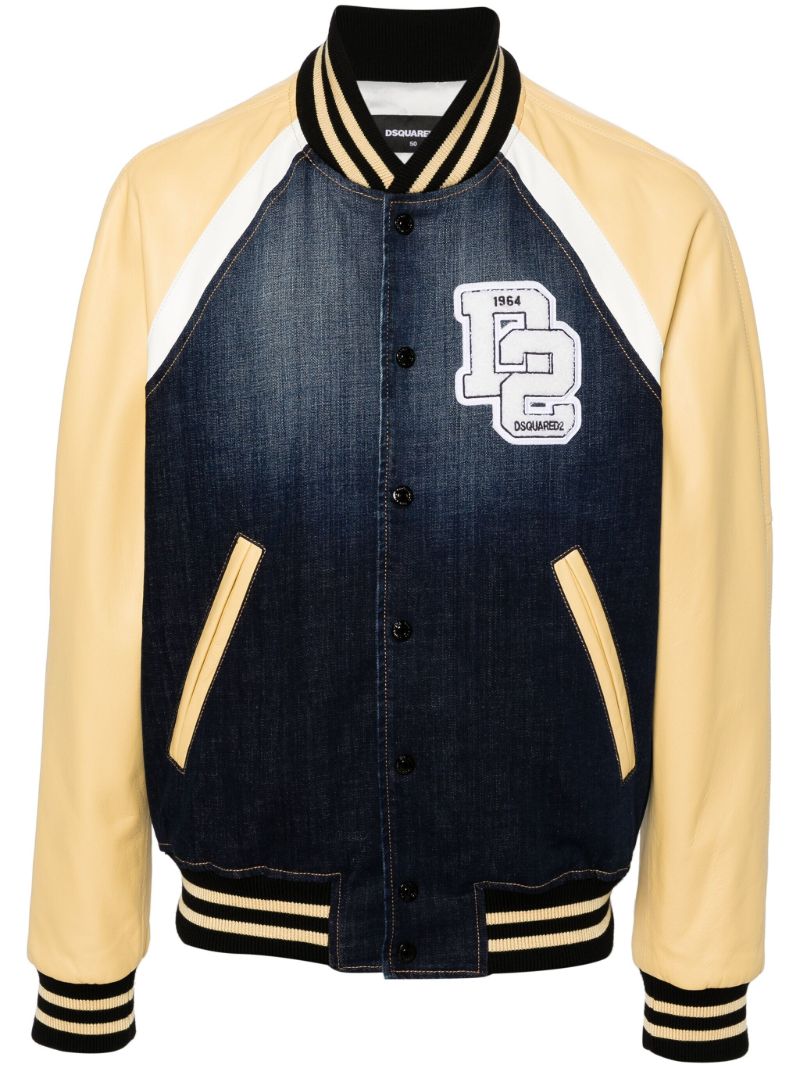 Blue Street College Panelled Bomber Jacket