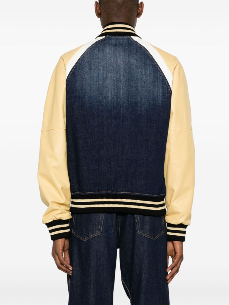 Blue Street College Panelled Bomber Jacket