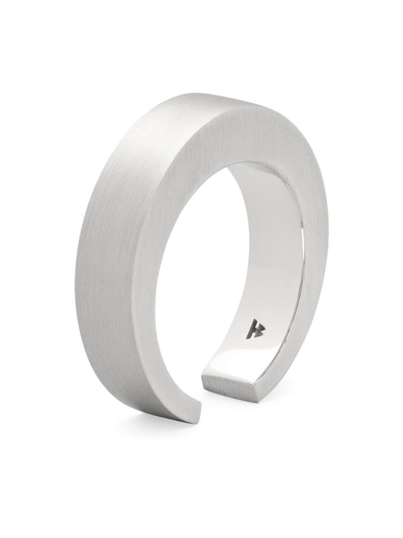 White Rhodium Plated Split Ring