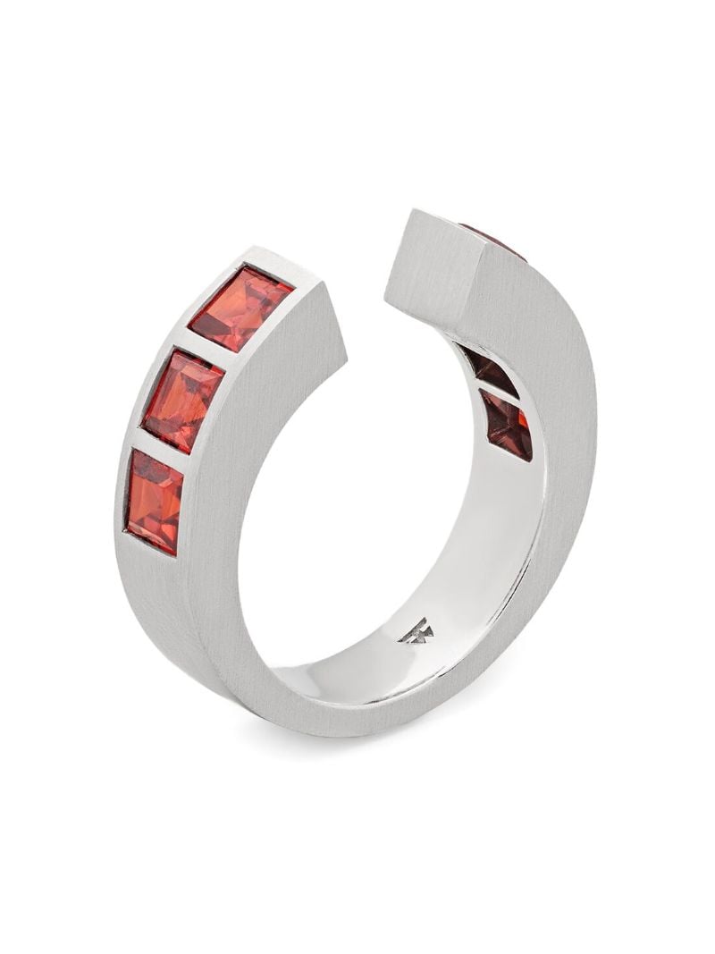 Continuity Garnet Ring