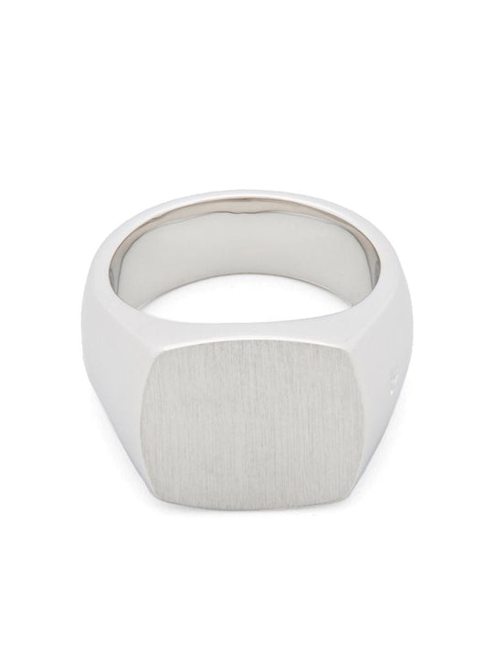 Sterling Silver Cushion Satin Ring