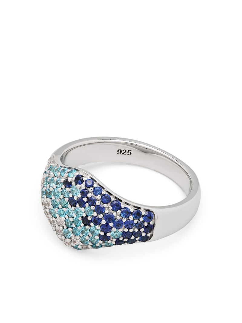 Sterling Silver Diamond Cocktail Ring