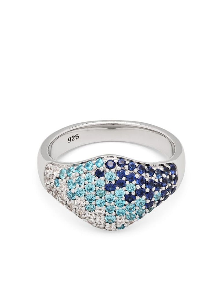 Sterling Silver Diamond Cocktail Ring