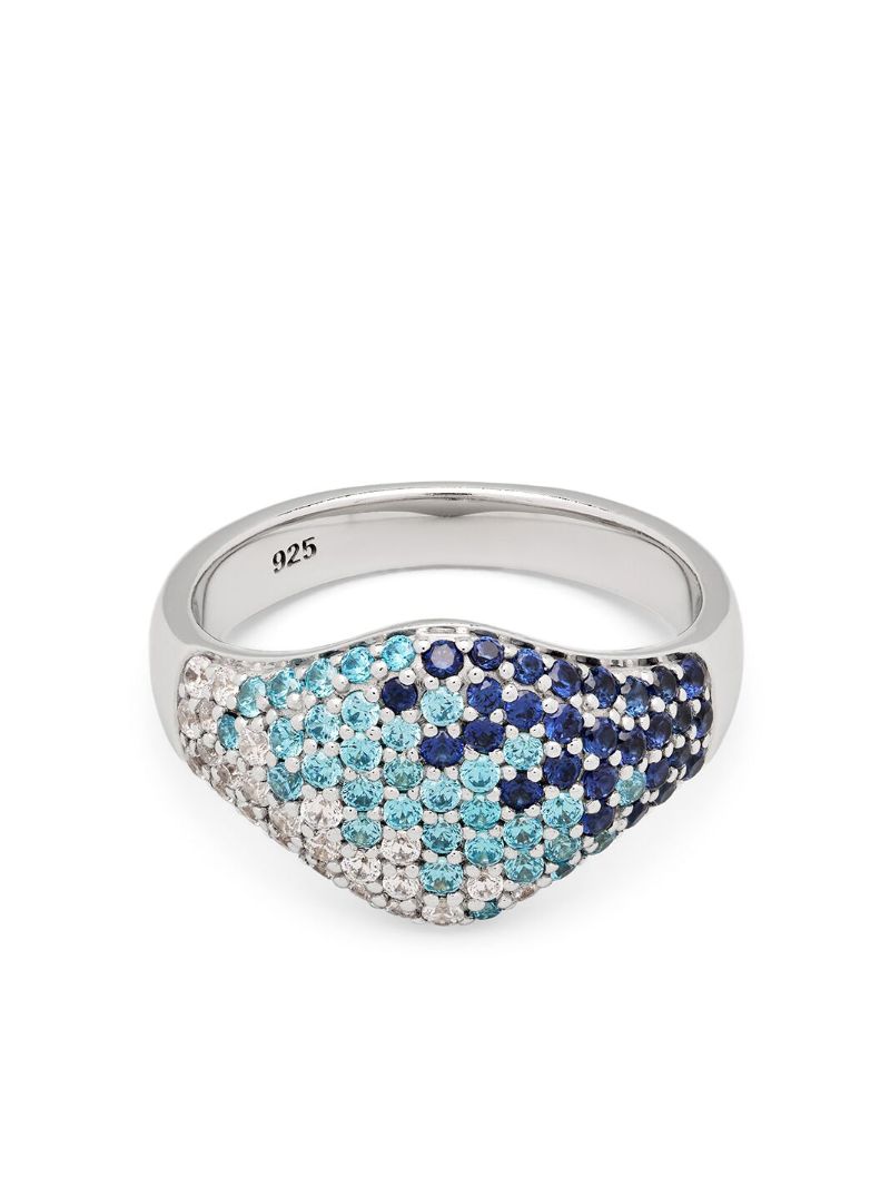Sterling Silver Diamond Cocktail Ring