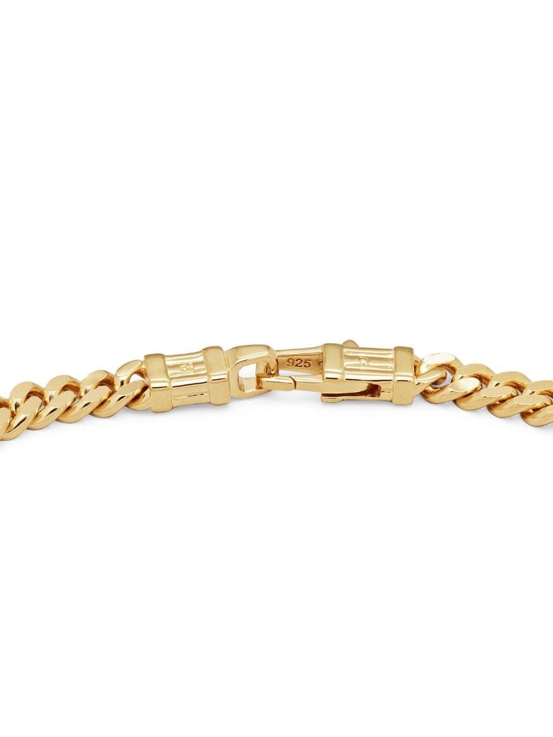 18k Gold Plated Curb Bracelet