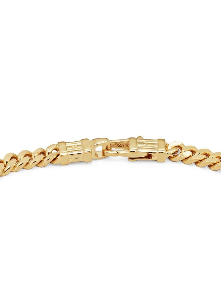 18k Gold Plated Curb Bracelet