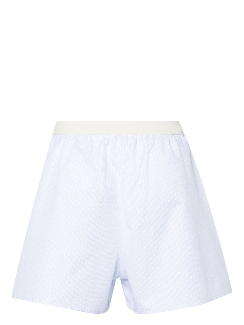 Blue Striped Cotton Boxer Shorts