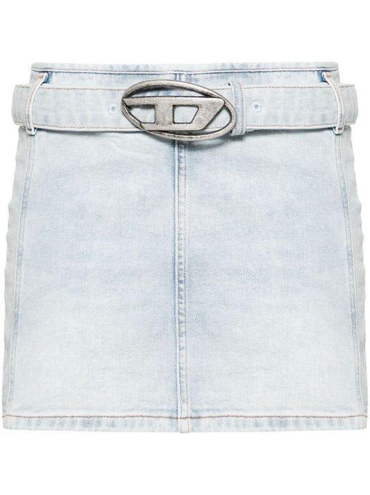 Blue De-flip-s Denim Mini Skirt