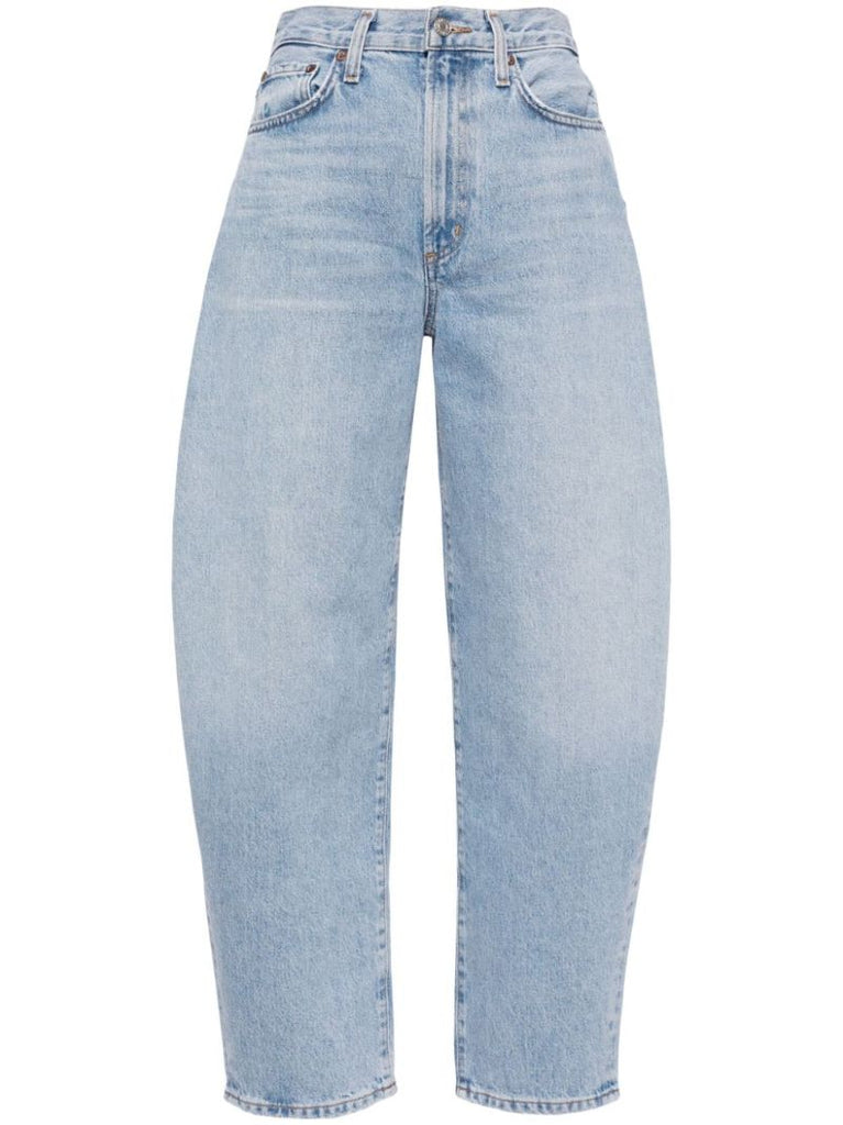 Blue High-rise Balloon Jeans