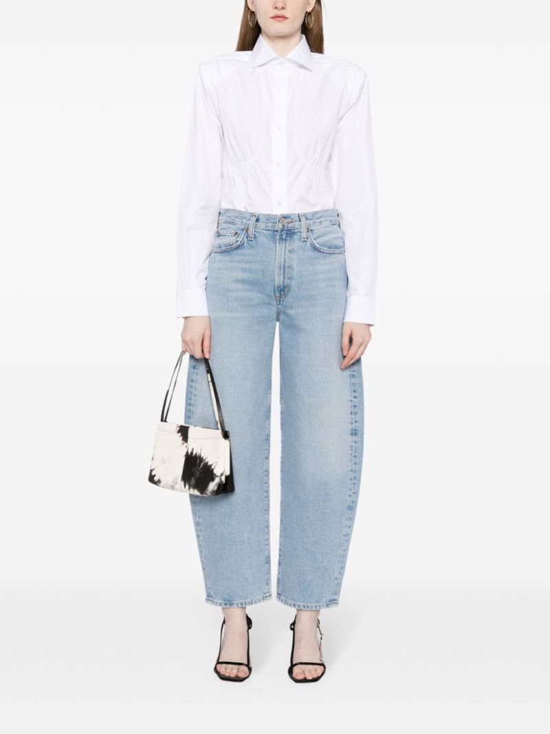 Blue High-rise Balloon Jeans