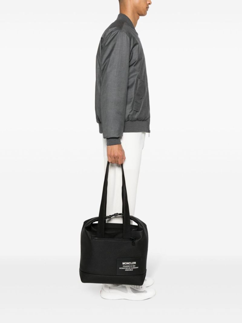 Black Nakoa Logo-patch Tote Bag