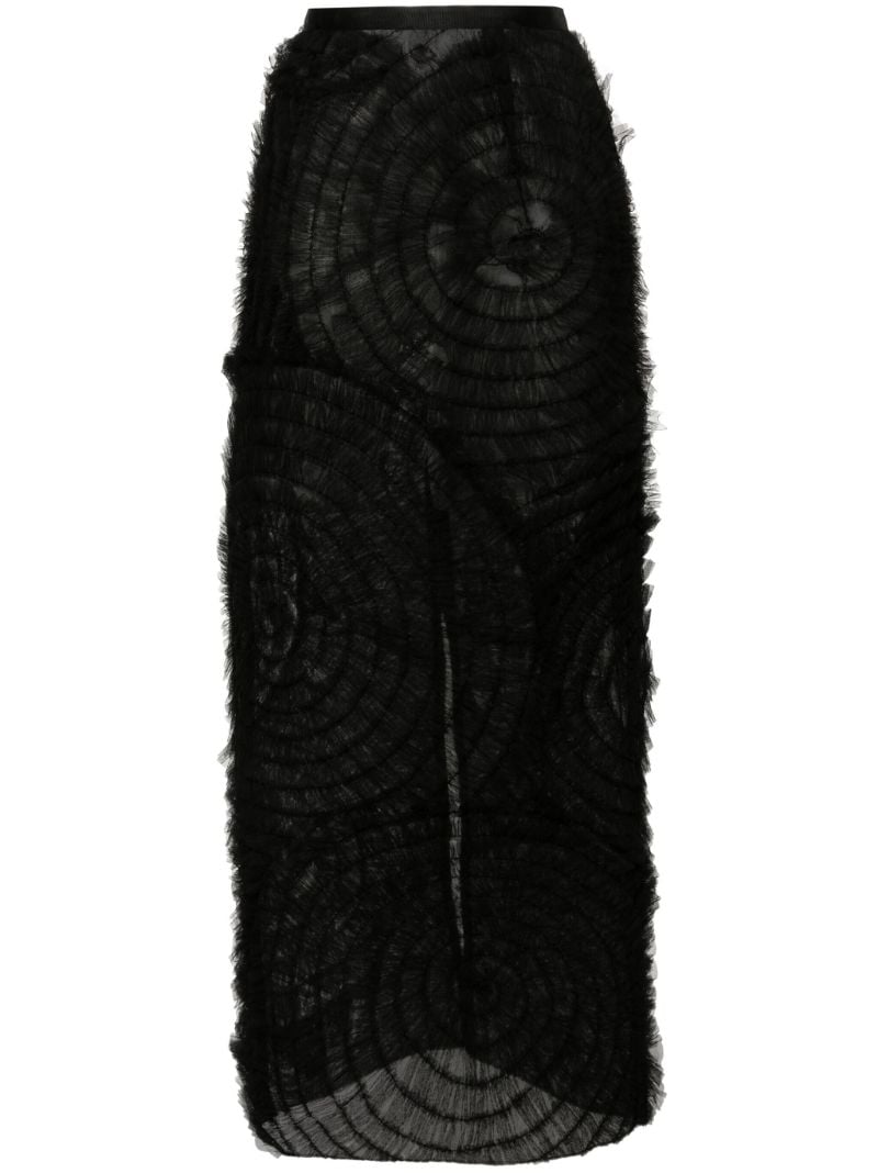 Black Annamarie Tulle Maxi Skirt