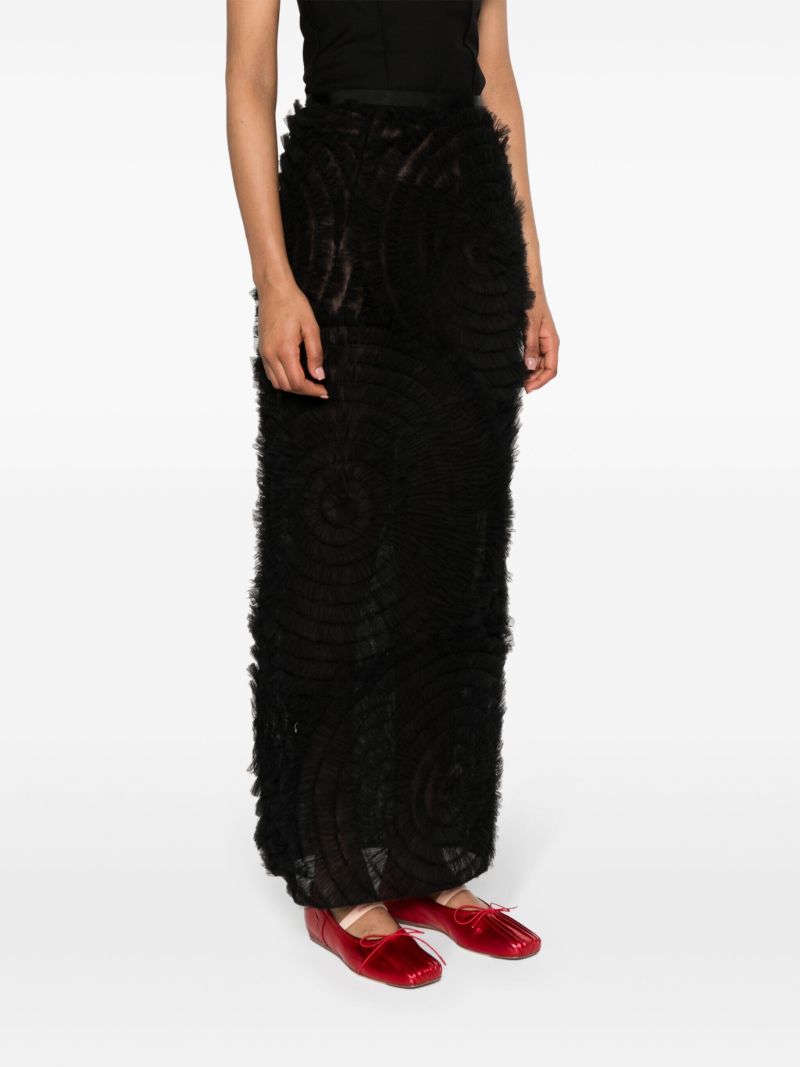 Black Annamarie Tulle Maxi Skirt