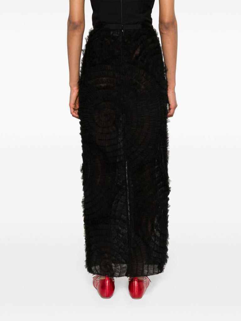 Black Annamarie Tulle Maxi Skirt