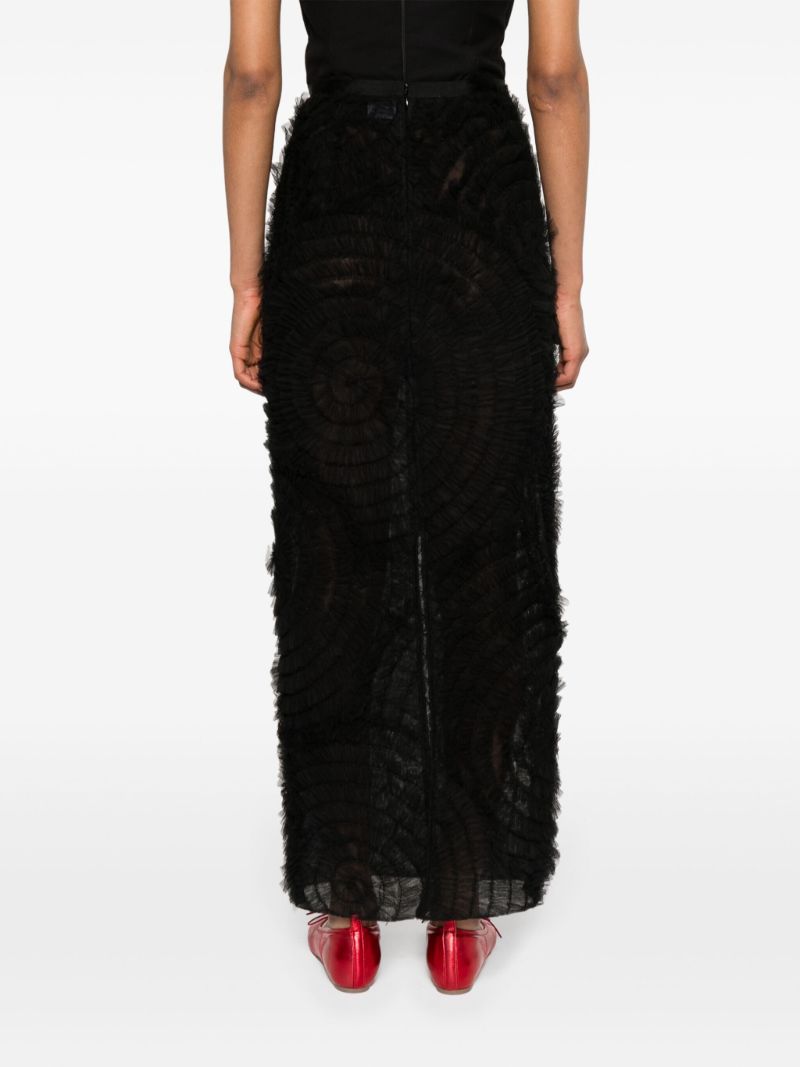 Black Annamarie Tulle Maxi Skirt