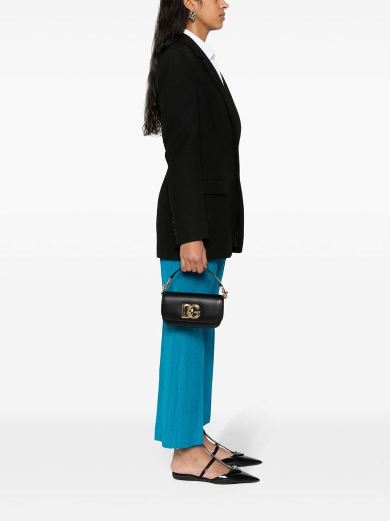 Black 3.5 Leather Cross Body Bag