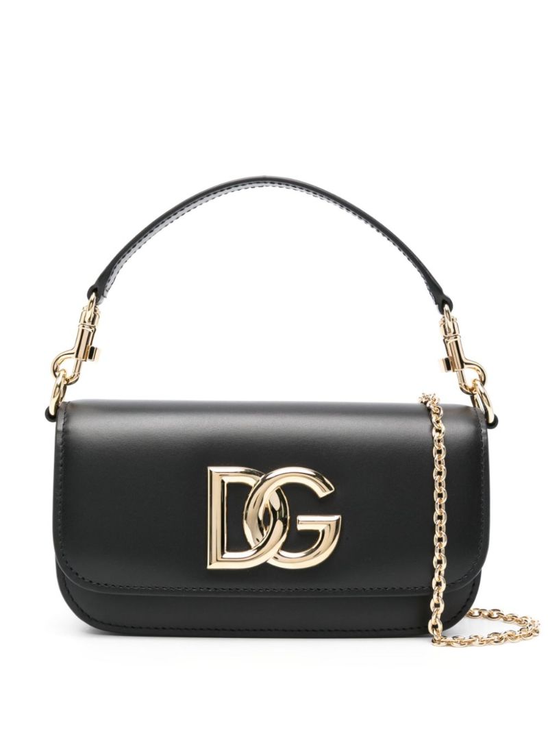 Black 3.5 Leather Cross Body Bag