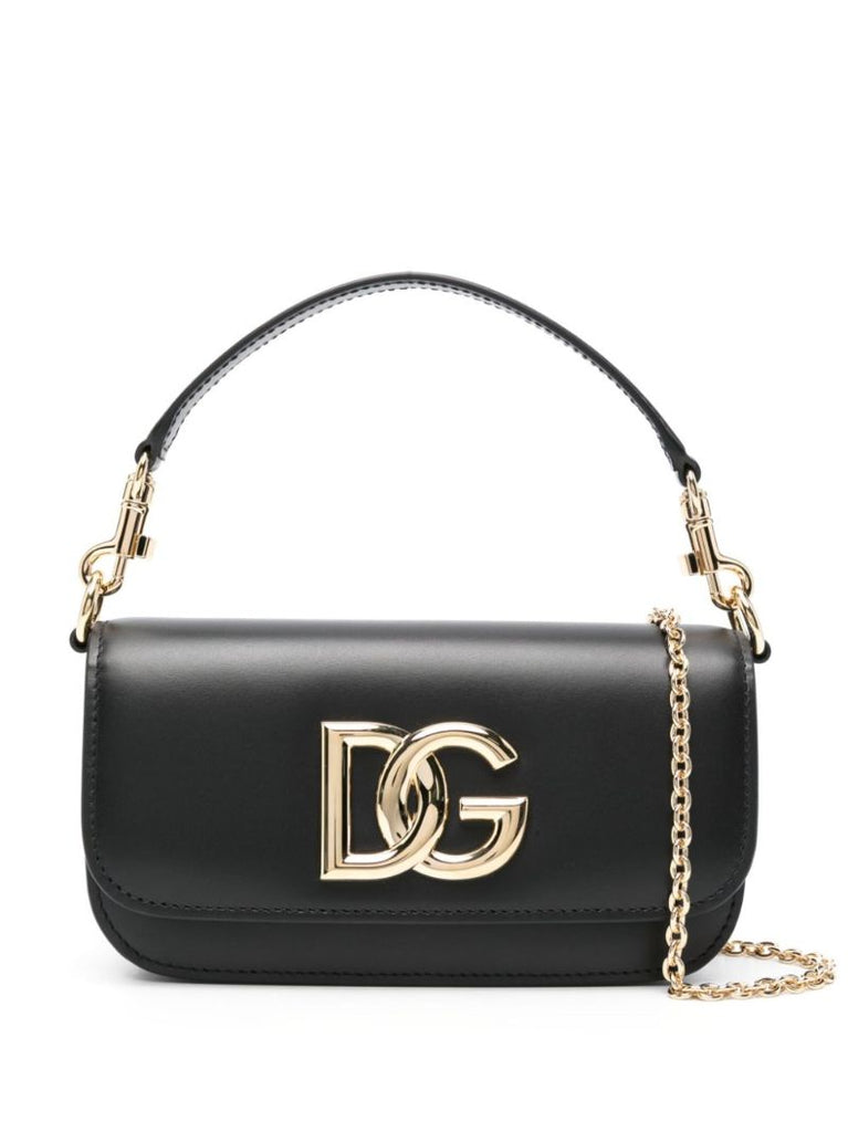 Black 3.5 Leather Cross Body Bag