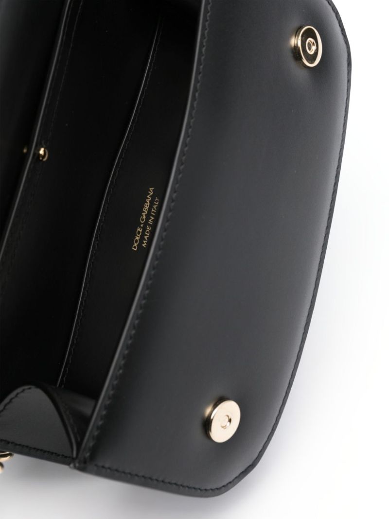 Black 3.5 Leather Cross Body Bag