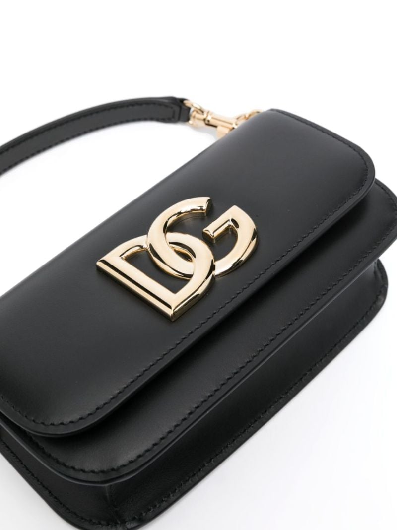 Black 3.5 Leather Cross Body Bag