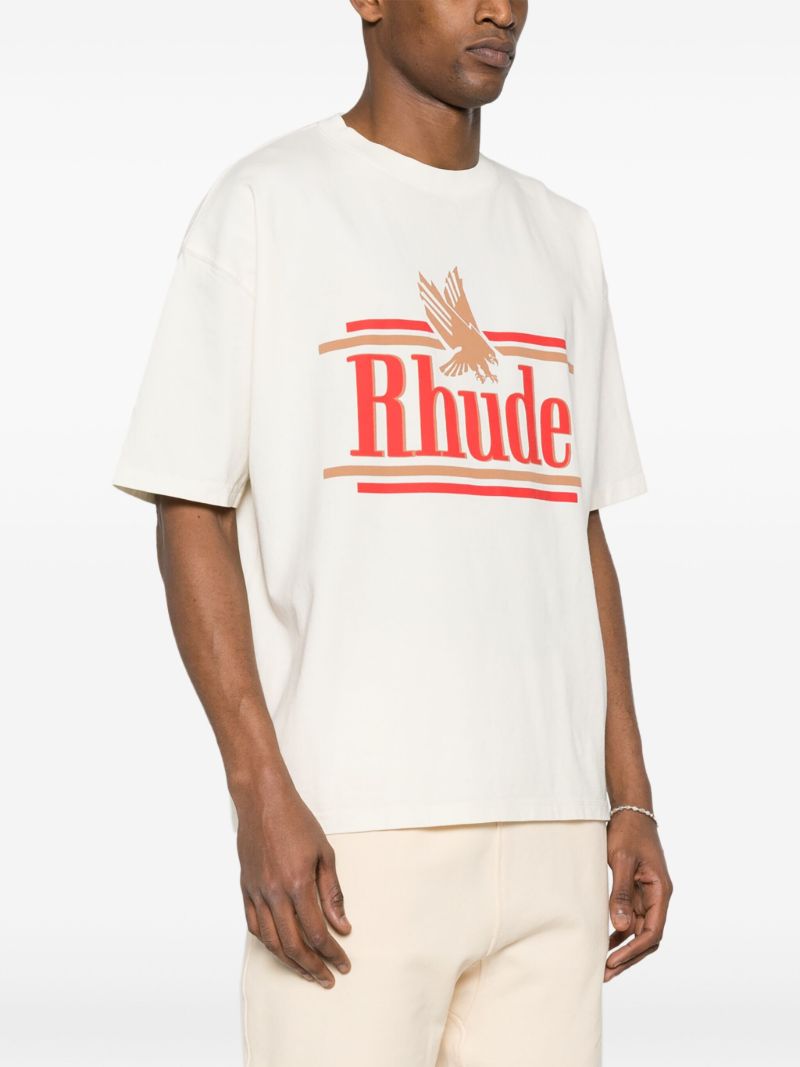 White Logo-print Cotton T-shirt