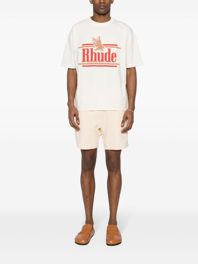 White Logo-print Cotton T-shirt