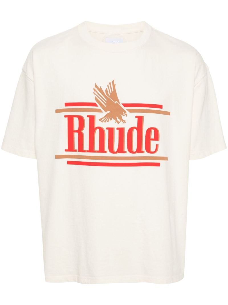White Logo-print Cotton T-shirt