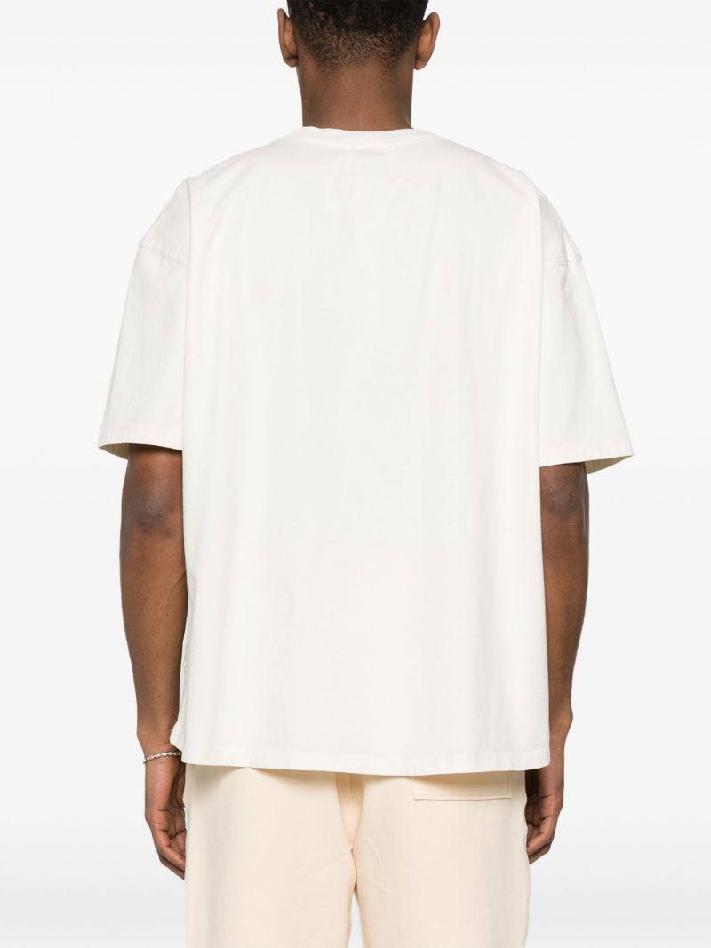 White Logo-print Cotton T-shirt