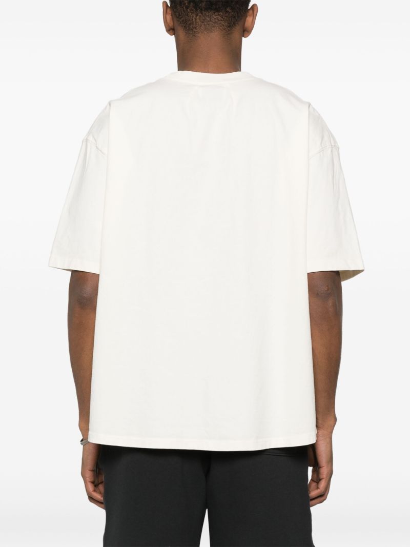 White Graphic-print Cotton T-shirt