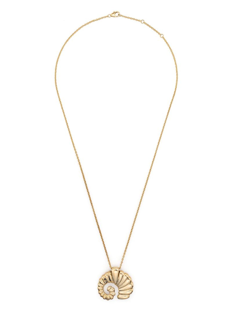 9k Yellow Gold Elephant Diamond Necklace