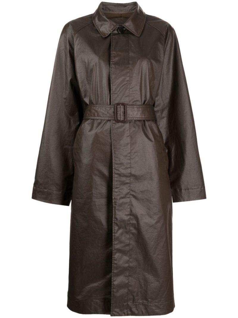 Brown Belted Trench Coat