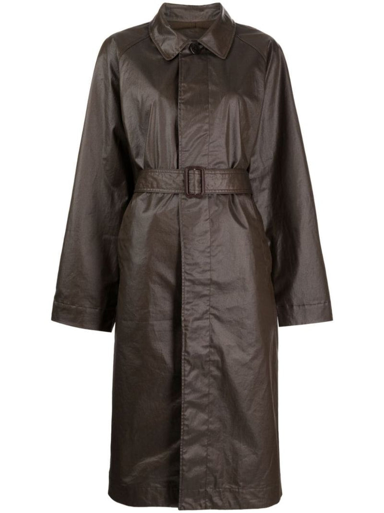 Brown Belted Trench Coat