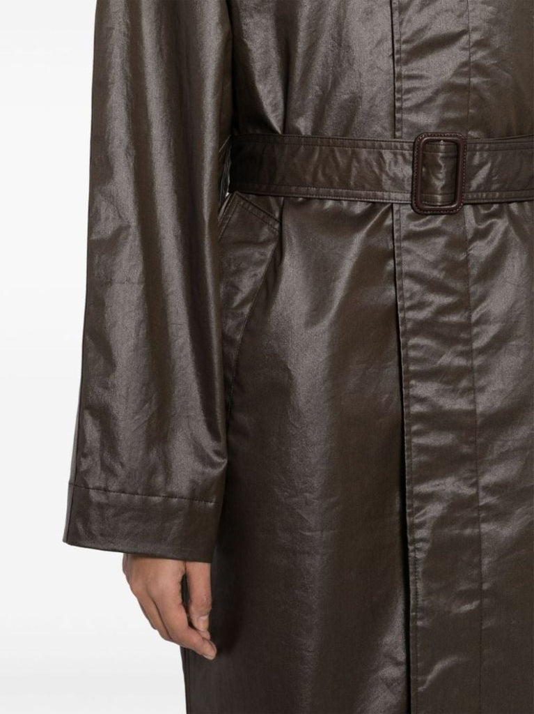 Brown Belted Trench Coat