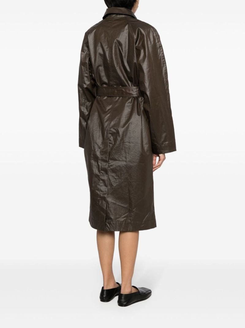 Brown Belted Trench Coat