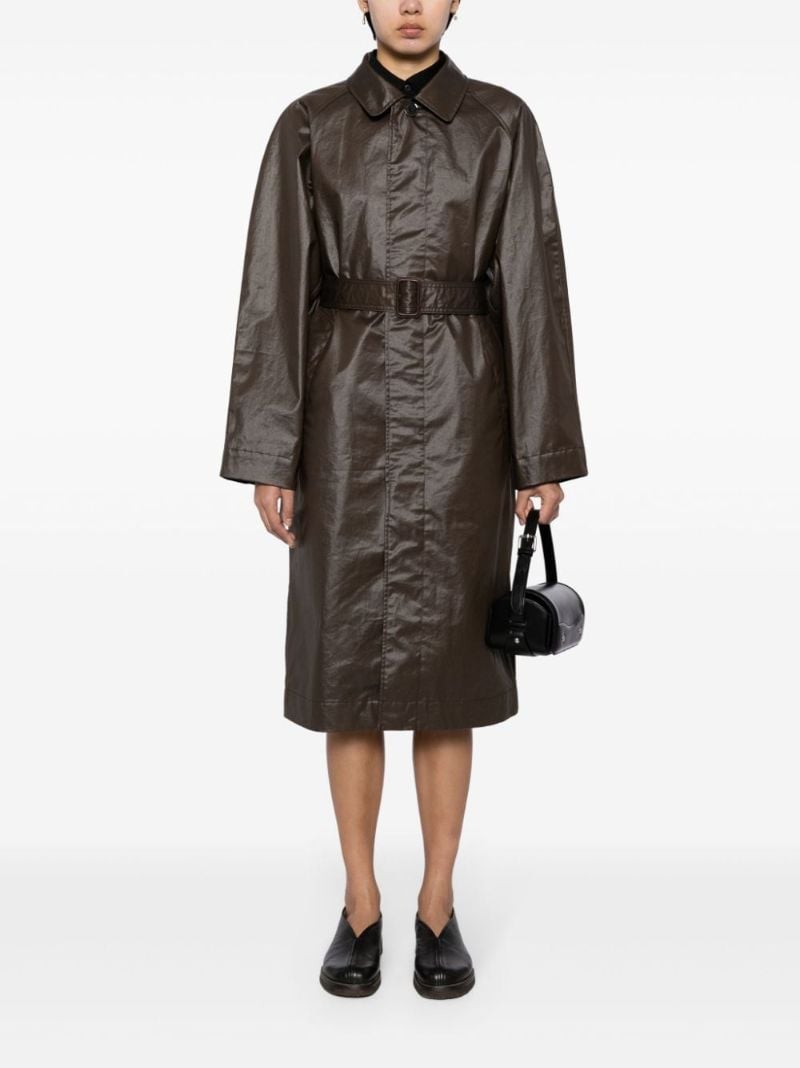 Brown Belted Trench Coat