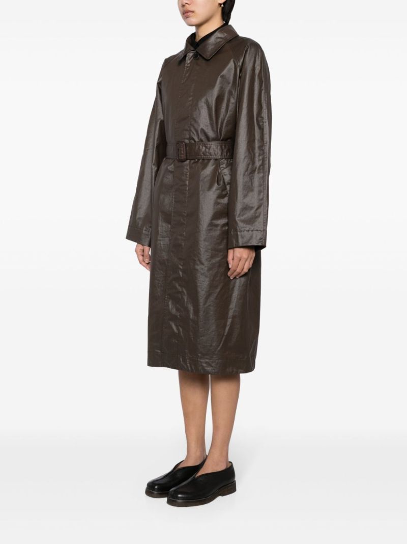 Brown Belted Trench Coat