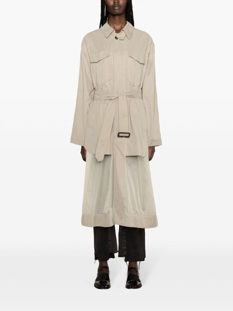 Neutral DÃ_x0083_Â©cortiquÃ_x0083_Â© Reversible Trench Coat