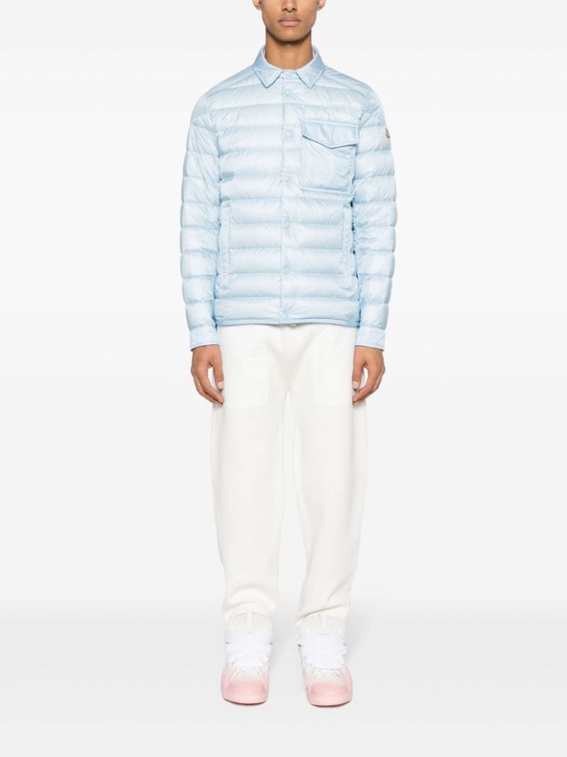 Blue Tenibres Feather-down Shirt Jacket